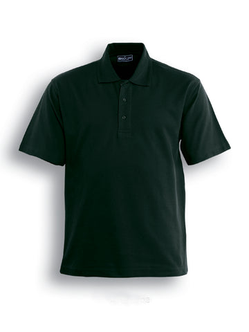 Kids Basic Polo in Bottle Green