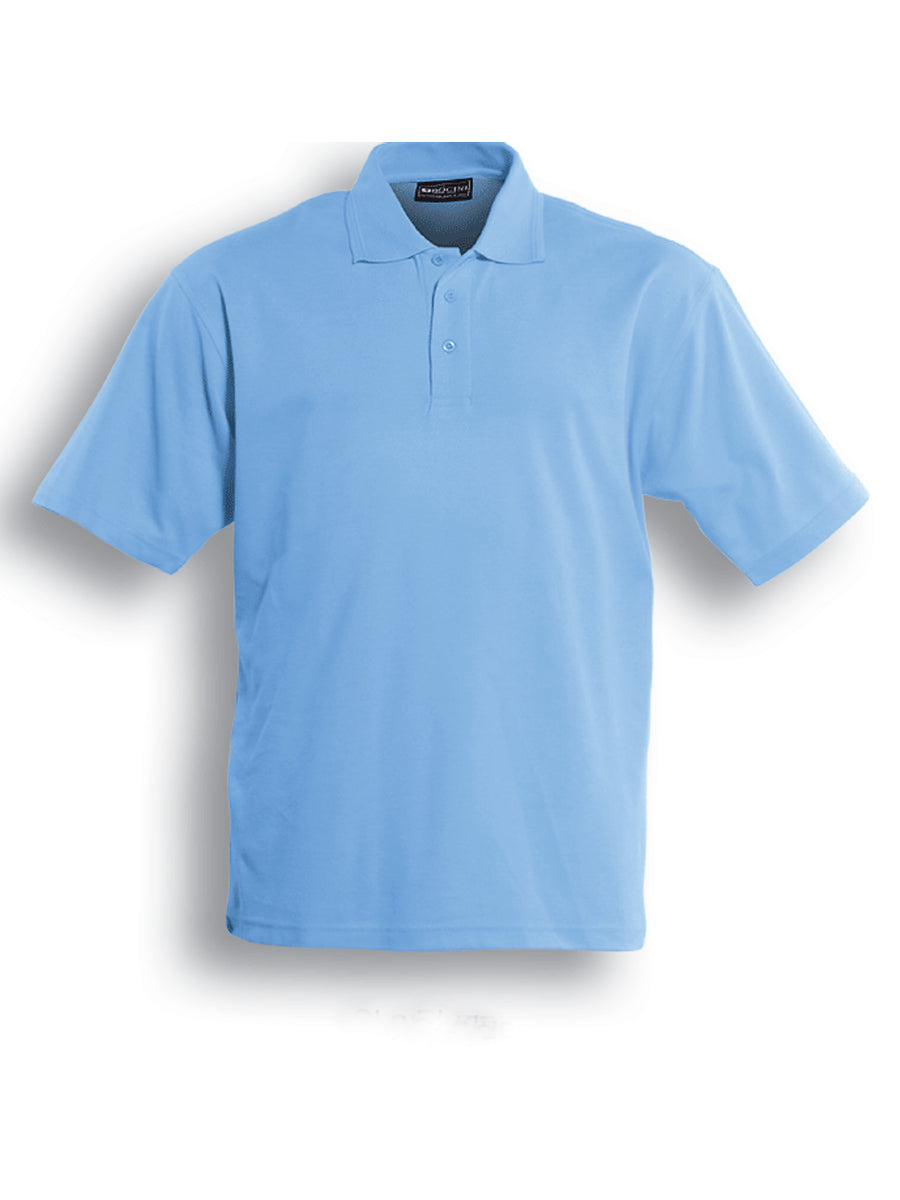 Kids Basic Polo in Sky Blue