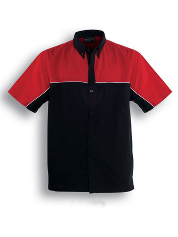 Mens Motor Shirt in Red/Black