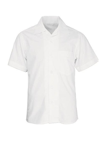 Boys Short Sleeve School Shirt in White