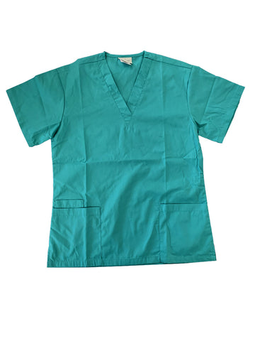 Ladies Scrubs Top in Green