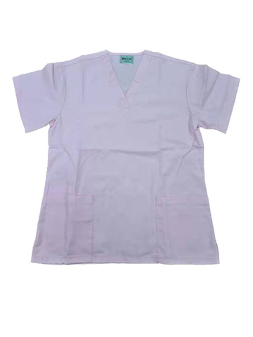 Ladies Scrubs Top in Pink