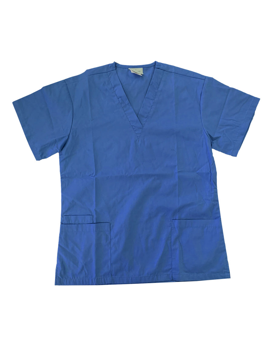 Ladies Scrubs Top in Royal