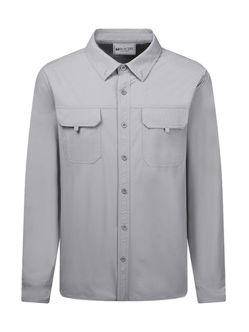 Long Sleeve Outdoor Shirt in Grey