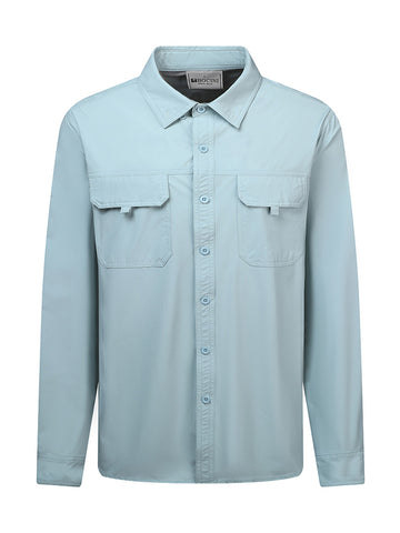 Long Sleeve Outdoor Shirt in Sky Blue