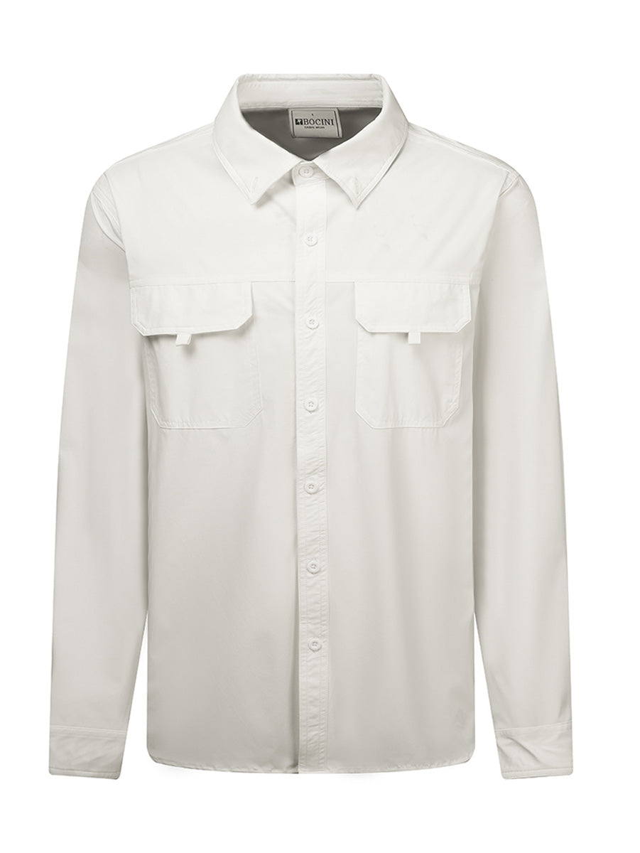 Long Sleeve Outdoor Shirt in White