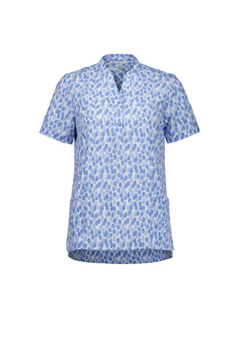 Florence Womens Stardust Print Tunic Mid Blue