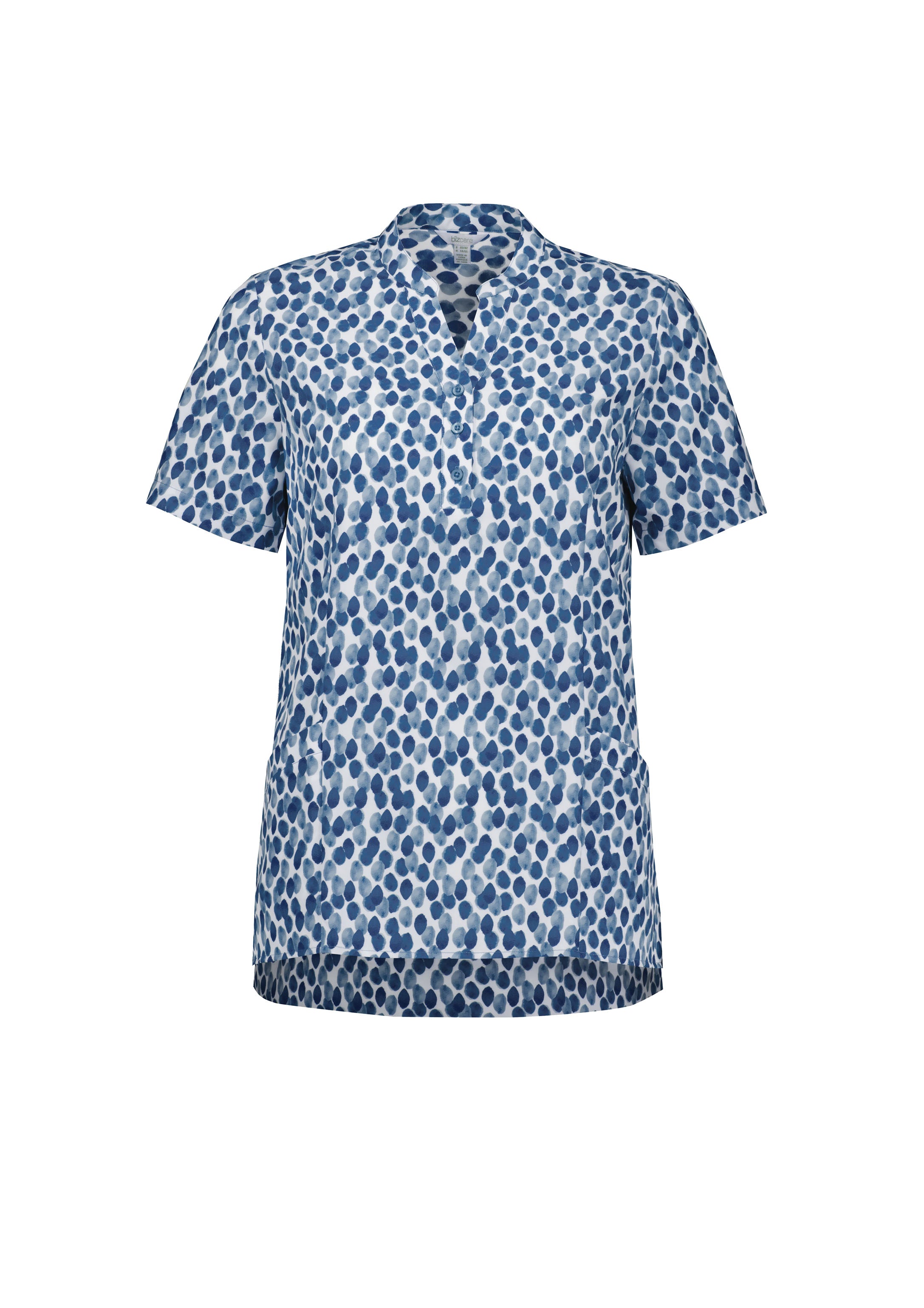 Florence Womens Stardust Print Tunic Navy front view
