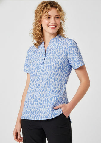 Florence Womens Stardust Print Tunic-CS450LS-biz-collection-2