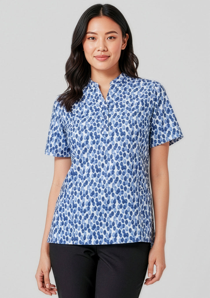 Florence Womens Stardust Print Tunic-CS450LS-biz-collection-0
