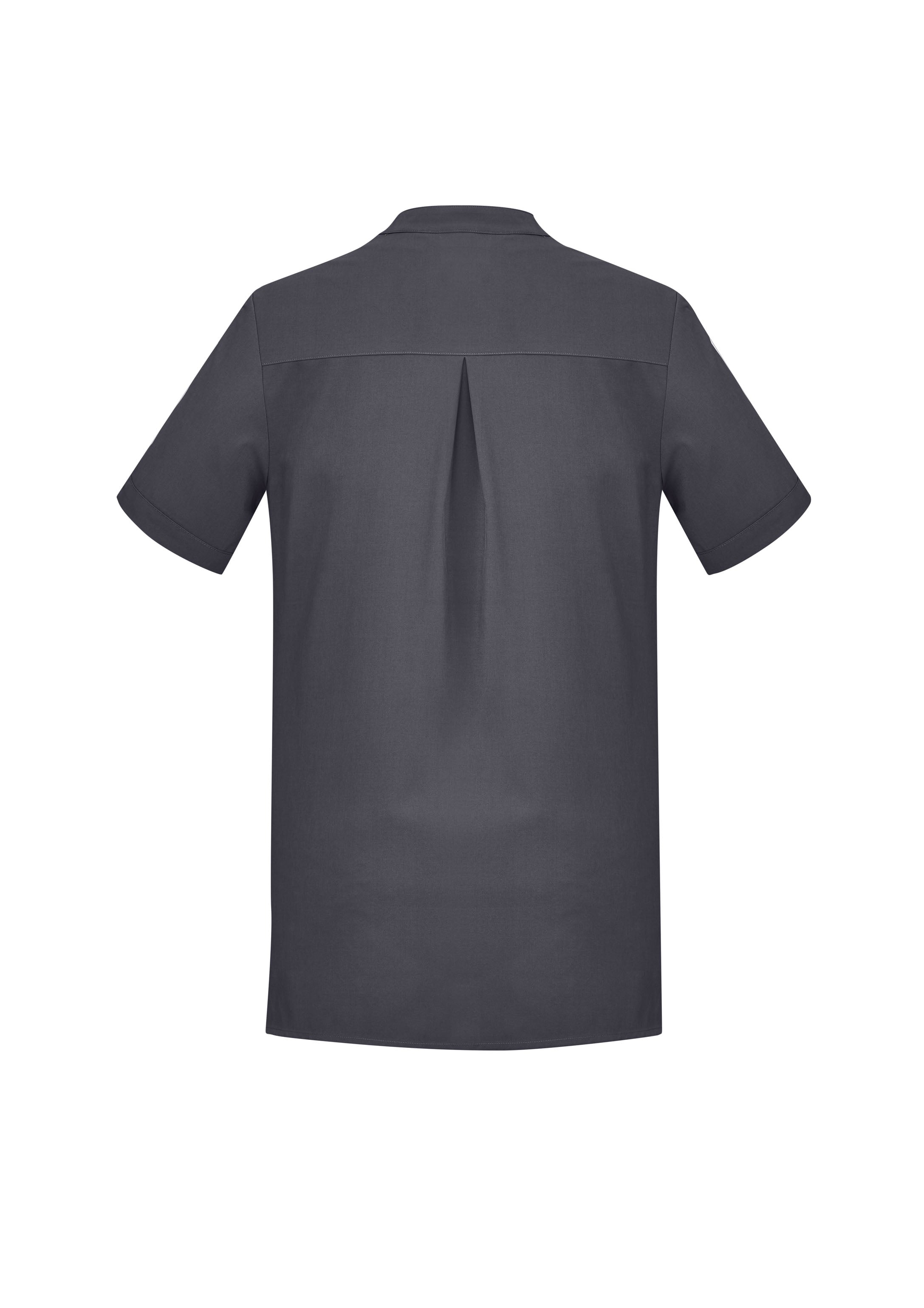Florence Womens Plain Tunic Charcoal back view