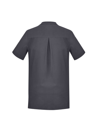 Florence Womens Plain Tunic Charcoal back view