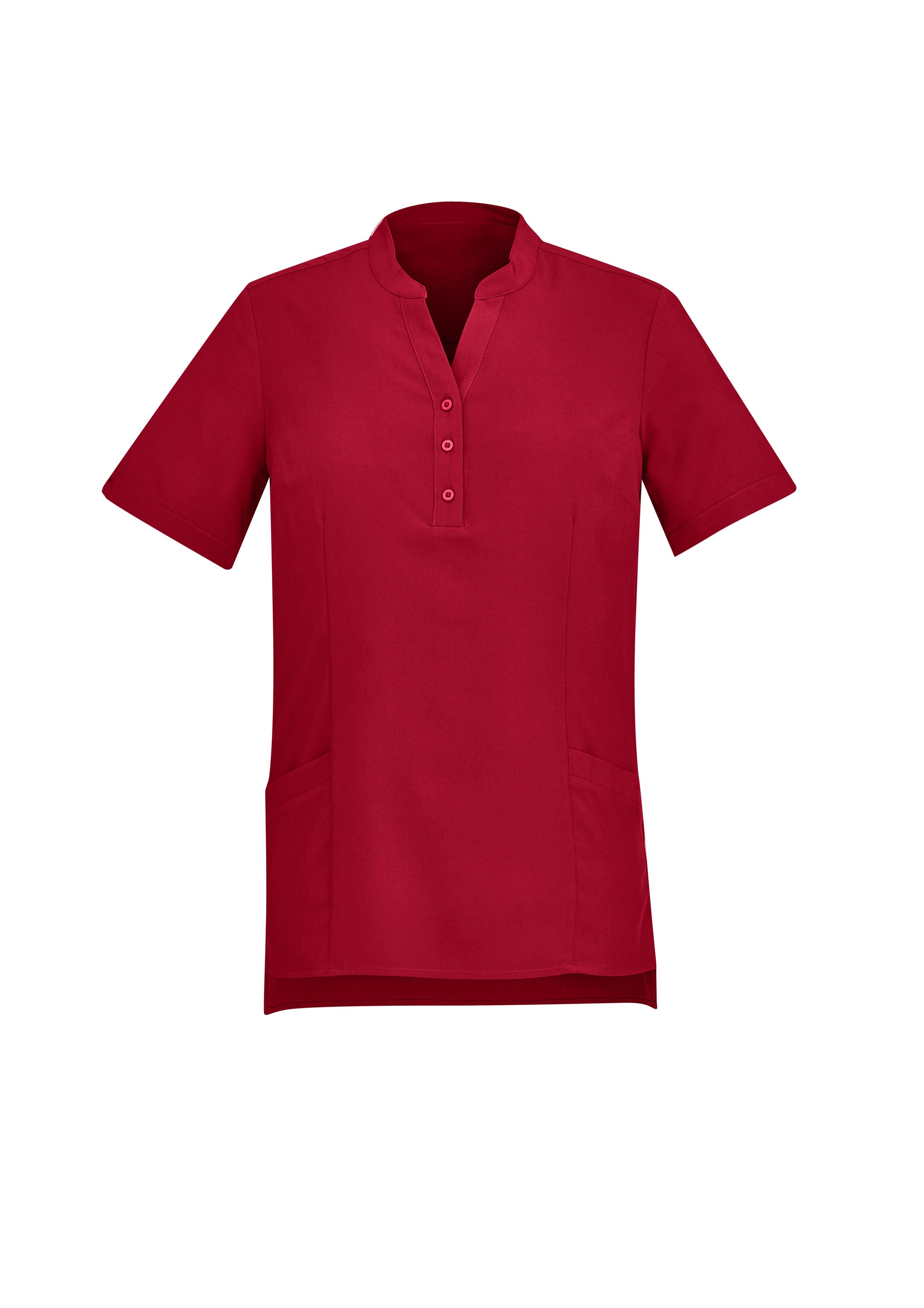 Florence Womens Plain Tunic Cherry