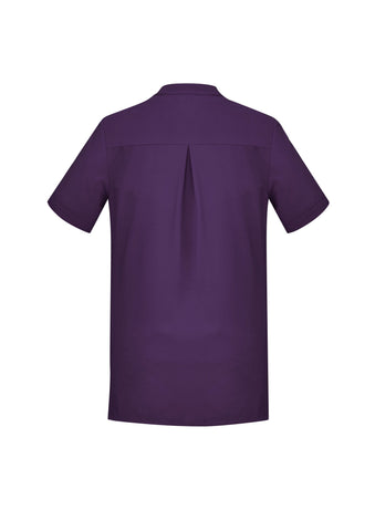 Florence Womens Plain Tunic Purple back view