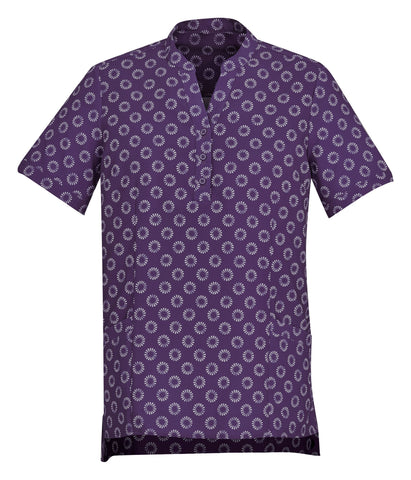 Florence Womens Daisy Print Tunic in Purple