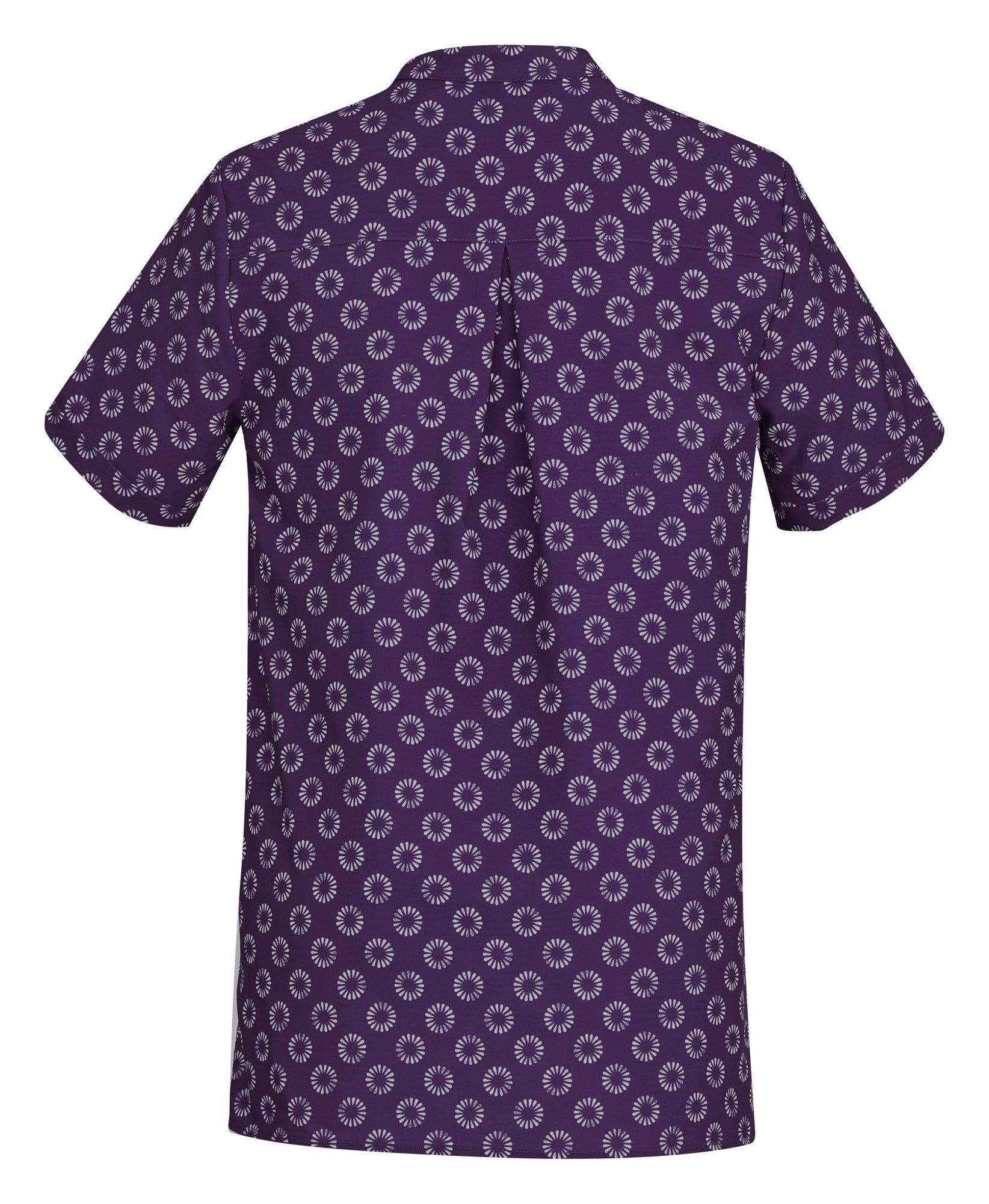 Florence Womens Daisy Print Tunic Purple back view