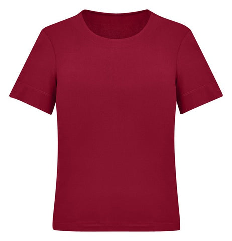 Marley Womens Short Sleeve Jersey Top Cherry front view