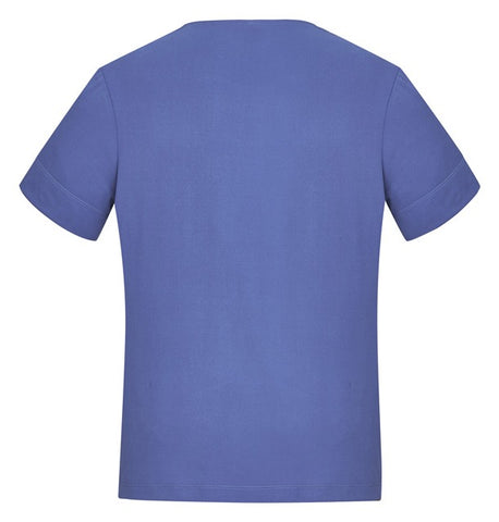 Marley Womens Short Sleeve Jersey Top Mid Blue back view