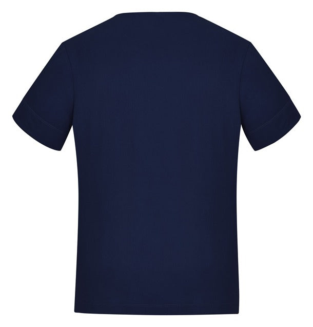 Marley Womens Short Sleeve Jersey Top Navy back view