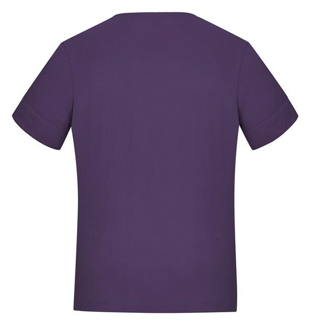 Marley Womens Short Sleeve Jersey Top Purple back view