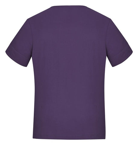Marley Womens Short Sleeve Jersey Top Purple back view