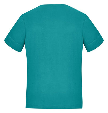Marley Womens Short Sleeve Jersey Top Teal back view