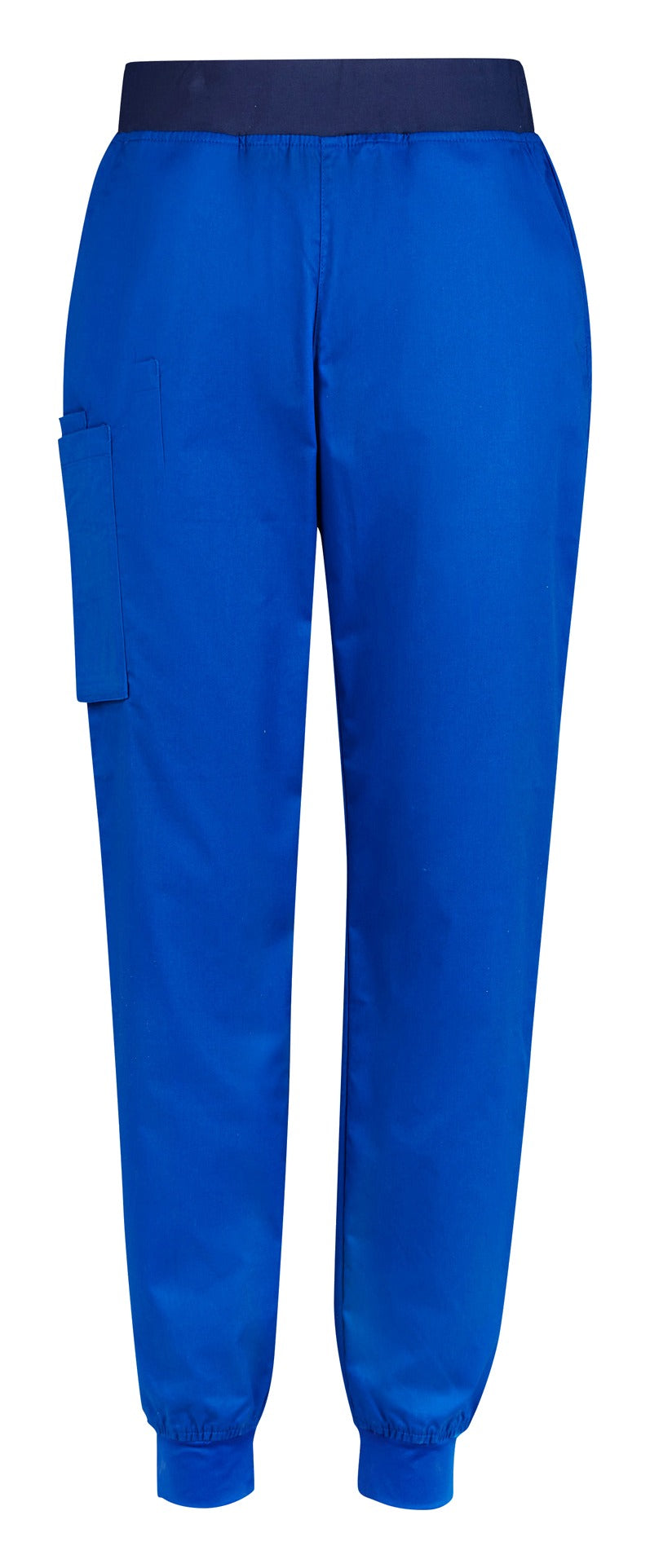 Riley Mens Slim Leg Jogger Scrub Pant Electric Blue front view