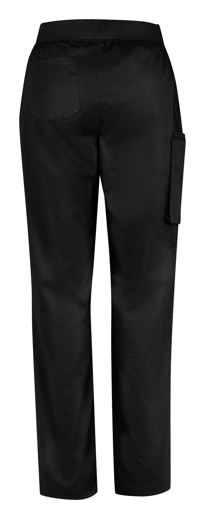 Riley Womens Straight Leg Scrub Pant Black back view