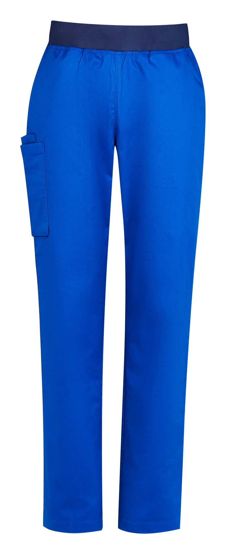 Riley Womens Straight Leg Scrub Pant Electric Blue front view
