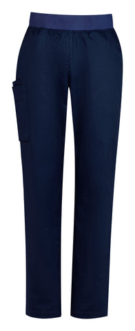 Riley Womens Straight Leg Scrub Pant Midnight Navy front view