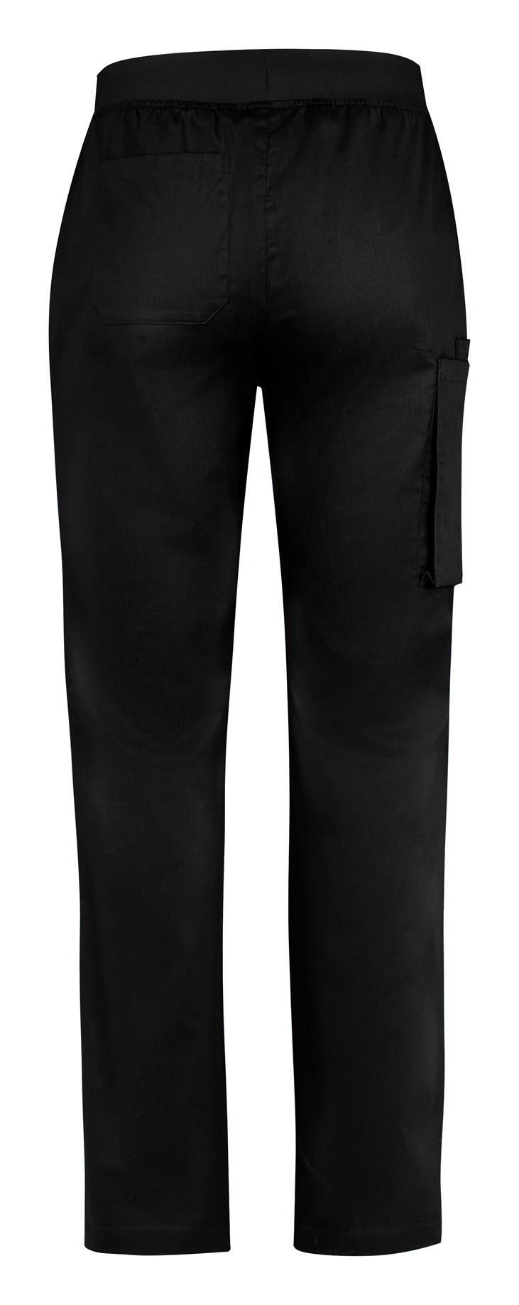 Riley Mens Straight Leg Scrub Pant Black back view