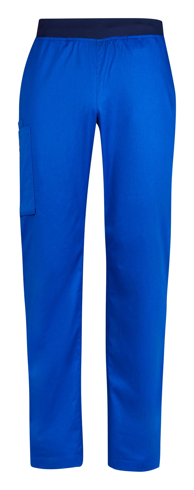 Riley Mens Straight Leg Scrub Pant Electric Blue front view
