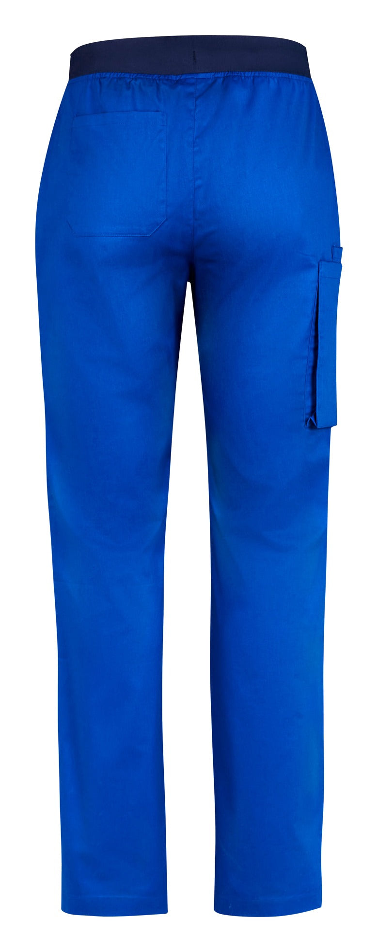 Riley Mens Straight Leg Scrub Pant Electric Blue back view