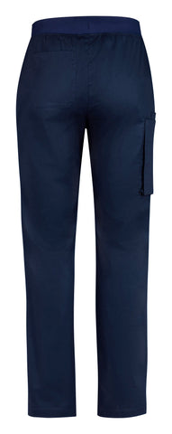 Riley Mens Straight Leg Scrub Pant Midnight Navy back view