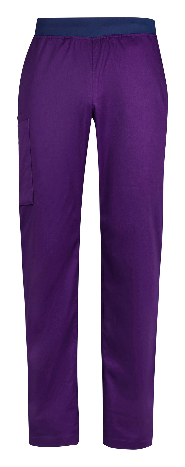 Riley Mens Straight Leg Scrub Pant Purple front view