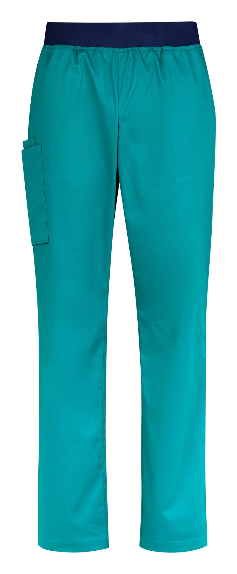 Riley Mens Straight Leg Scrub Pant Teal front view