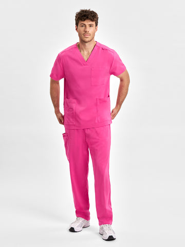 Pink Unisex Scrub Pant-CSP102UL-inaura-0