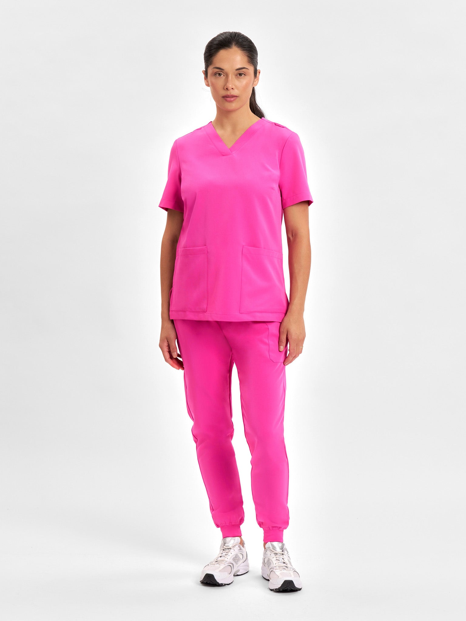 Womens Pink Jogger Scrub Pant-CSP241LL-inaura-0