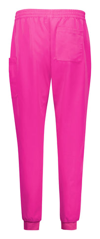 Womens Pink Jogger Scrub Pant Pink back view