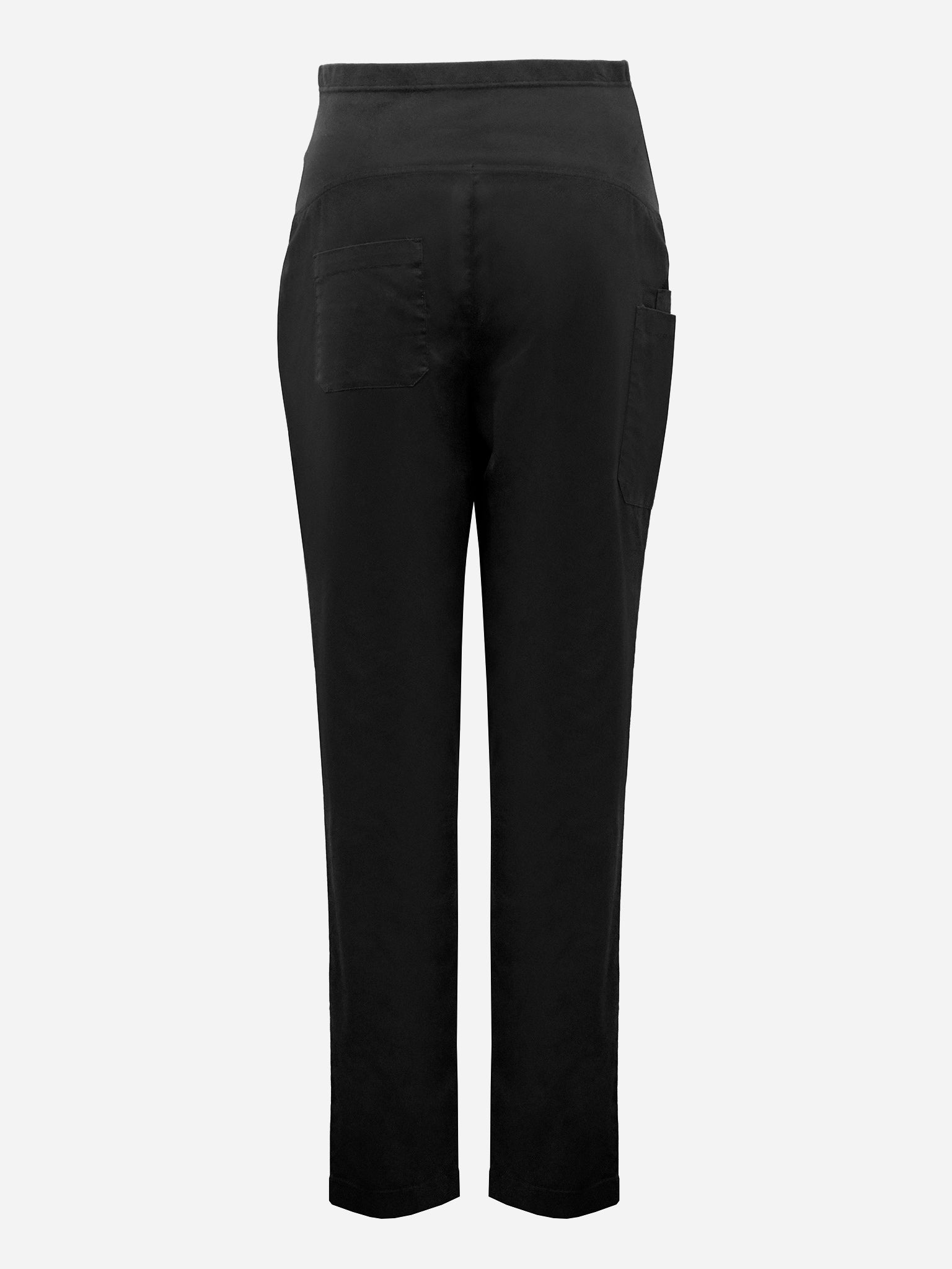 Rose Womens Maternity Scrub Pant CSP244LL Black back view