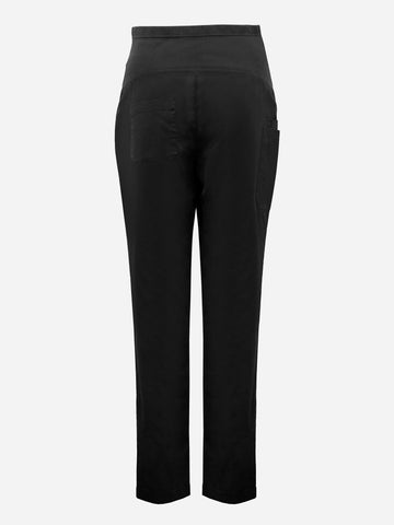Rose Womens Maternity Scrub Pant CSP244LL Black back view
