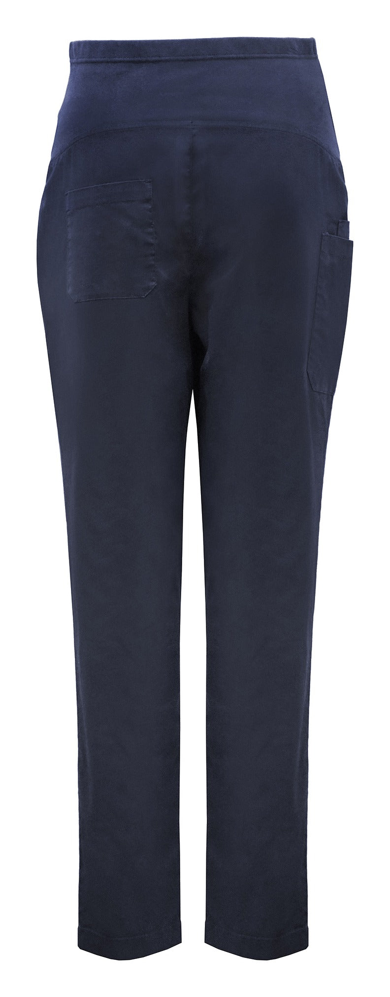 Rose Womens Maternity Scrub Pant Midnight Navy back view