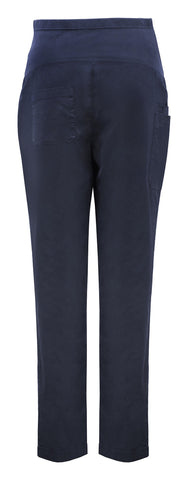 Rose Womens Maternity Scrub Pant Midnight Navy back view
