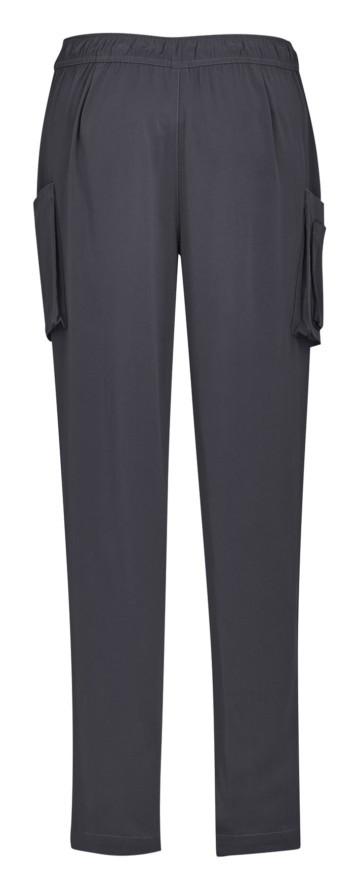 Avery Womens Slim Leg Scrub Pant Charcoal back view