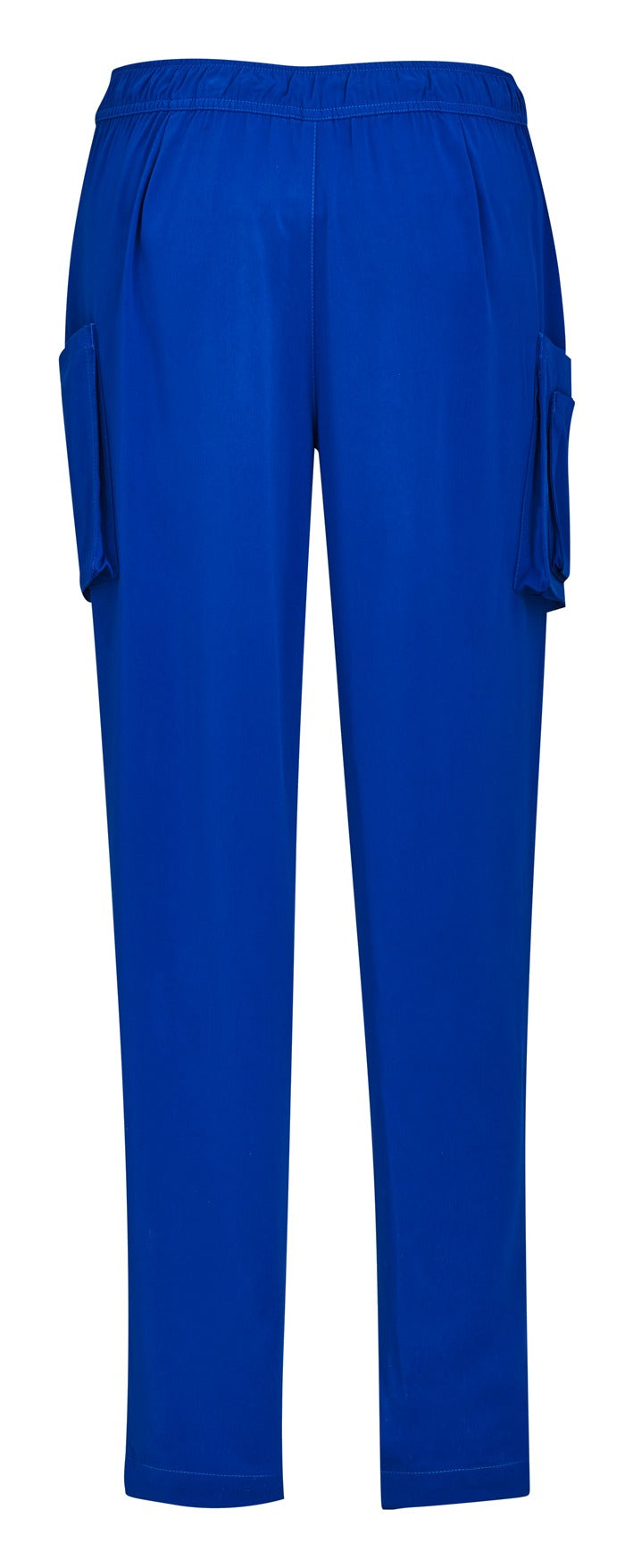 Avery Womens Slim Leg Scrub Pant Electric Blue back view