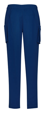 Avery Womens Slim Leg Scrub Pant Navy back view