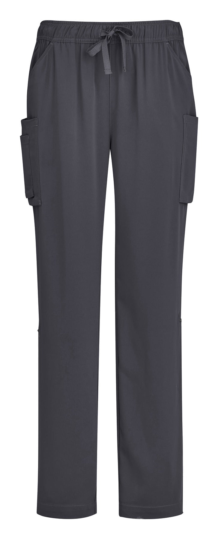 Avery Womens Straight Leg Scrub Pant Charcoal front view