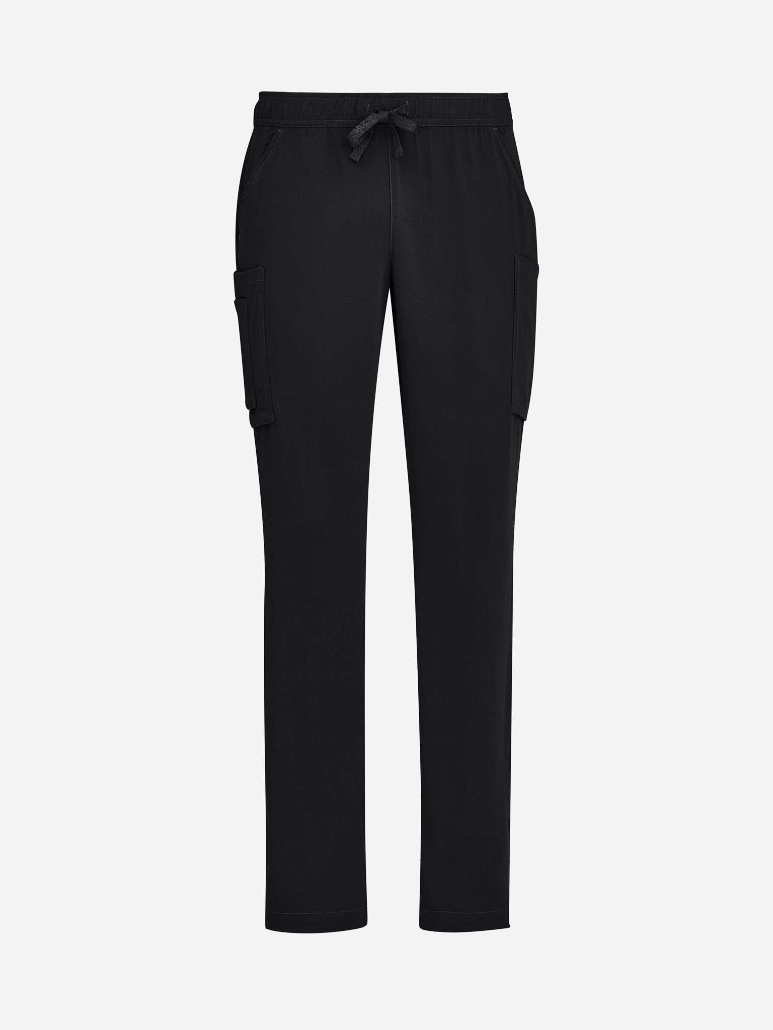Avery Mens Straight Leg Scrub Pant Black front view