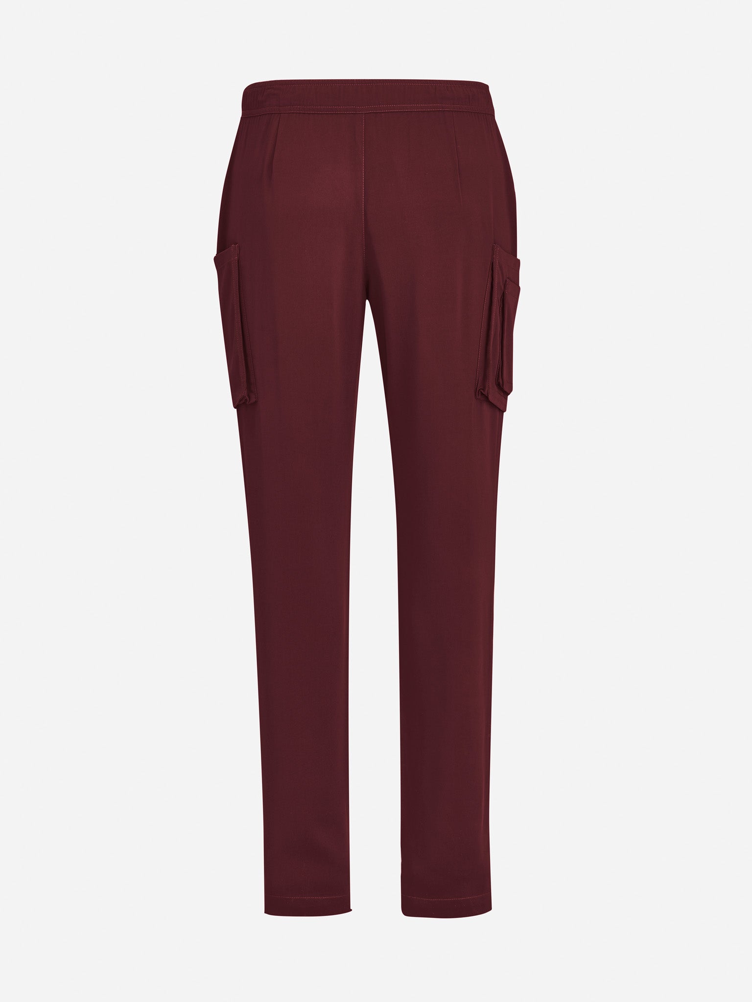 Avery Mens Straight Leg Scrub Pant Burgundy back view