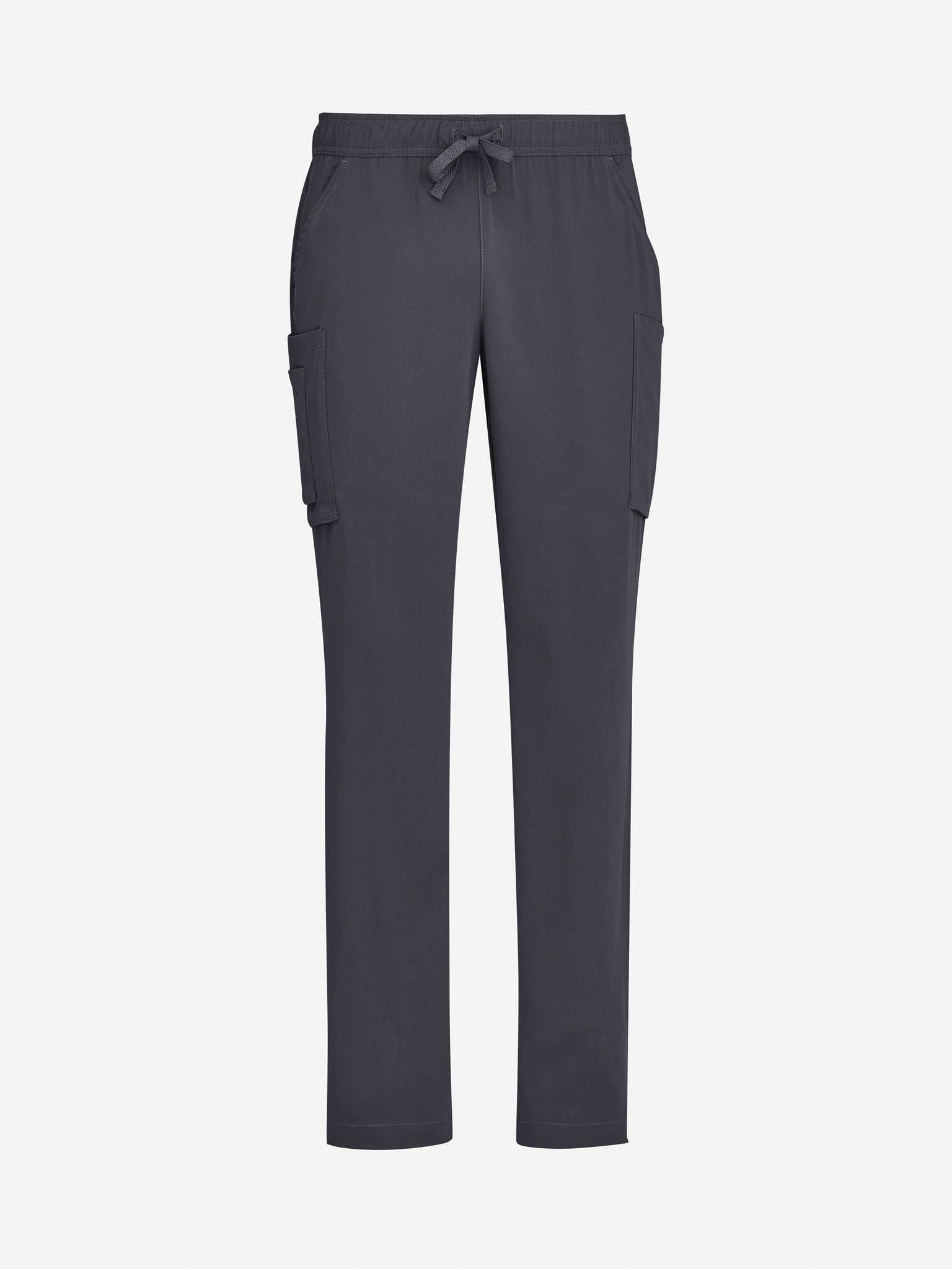 Avery Mens Straight Leg Scrub Pant Charcoal front view